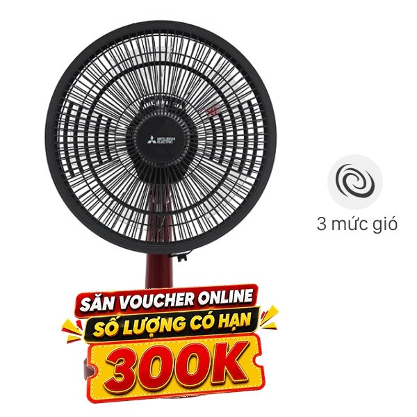 Quạt bàn Mitsubishi Electric  5 cánh D12A-GB CY-RD 37W