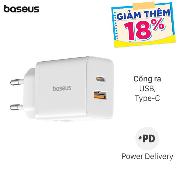 Sạc nhanh 2 cổng Baseus Cube CCXFK20UE