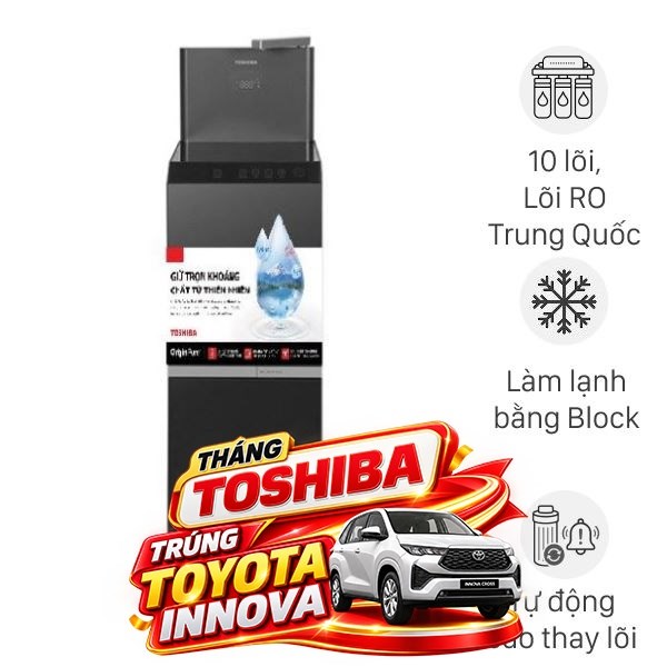 Máy lọc nước RO nóng nguội lạnh Hydrogen Toshiba TWP-W2399SVN(M) 10 lõi
