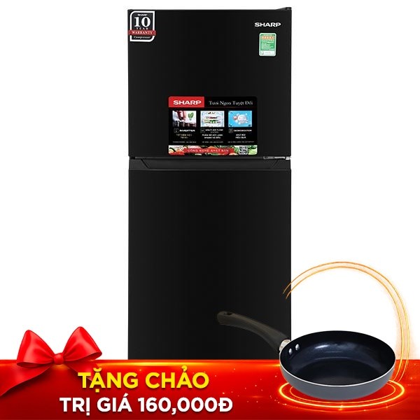 Tủ lạnh Sharp Inverter 181 lít SJ-X198V-DG