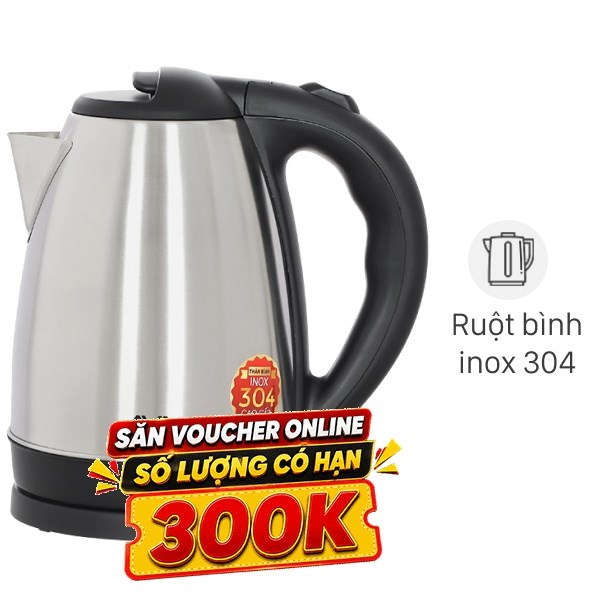 Bình đun siêu tốc AVA 1.7 lít KES4149