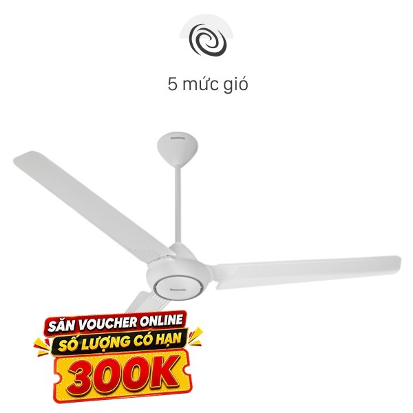 Quạt trần Panasonic 3 cánh F-60FV2-S 74W