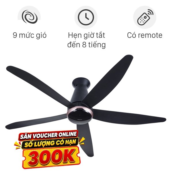 Quạt trần Panasonic 5 cánh F-60FEN 40W