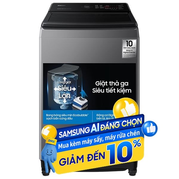 Samsung Inverter 17 Kg WA17CG6442BDSV