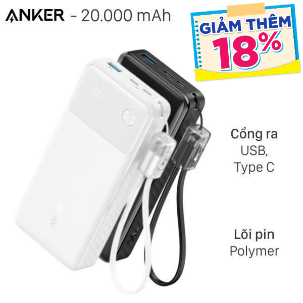 Anker 30W A1384 kèm Cáp Type C