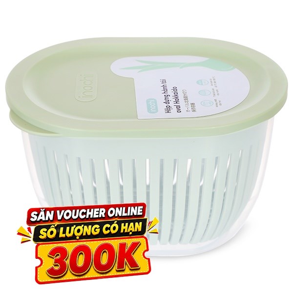 Hộp đựng hành tỏi nhựa Inochi Hokkaido HIN.HOHT.OVAL