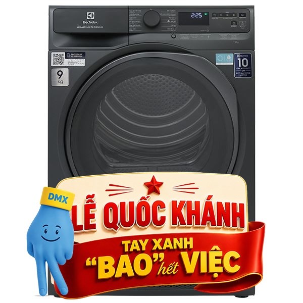 Máy sấy bơm nhiệt Electrolux 9 Kg EDH903R7SC