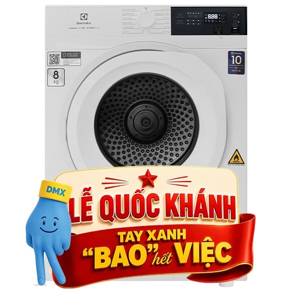 Máy sấy thông hơi Electrolux 8 Kg EDV804H3WC