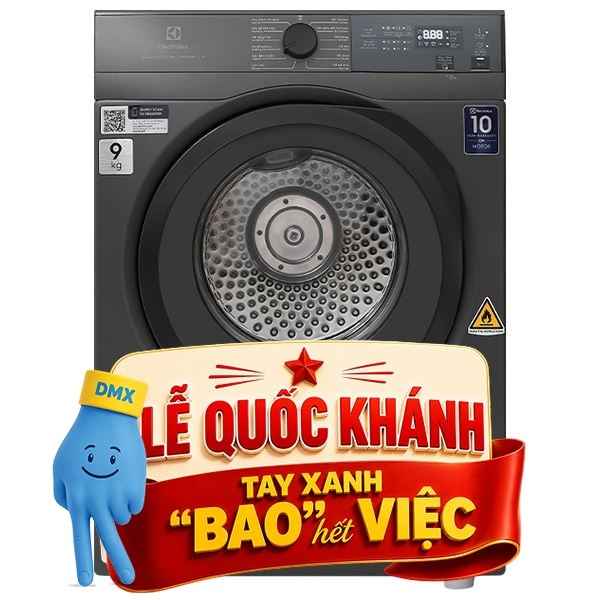 Máy sấy thông hơi Electrolux 9 Kg EDV904N3SC