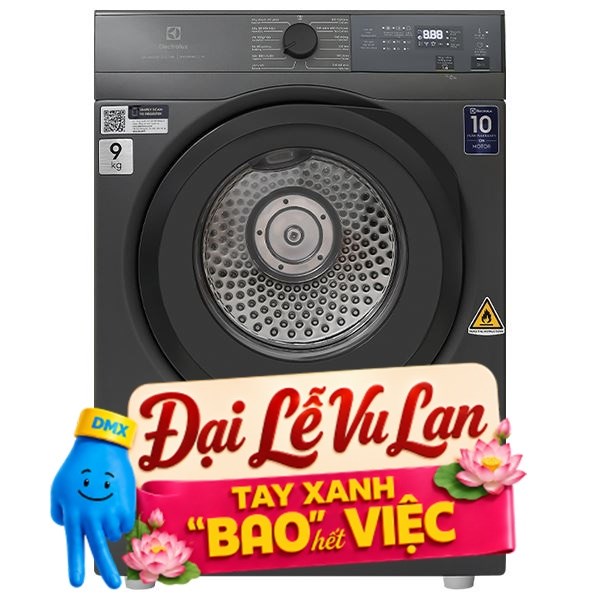 Máy sấy thông hơi Electrolux 9 Kg EDV904N3SC