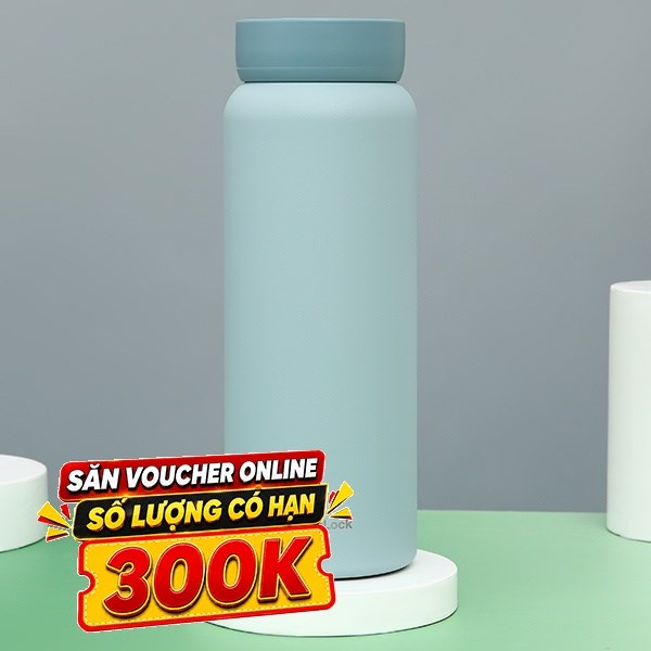 Bình giữ nhiệt nóng lạnh Inox 900 ml Lock&Lock LHC4300SBLU
