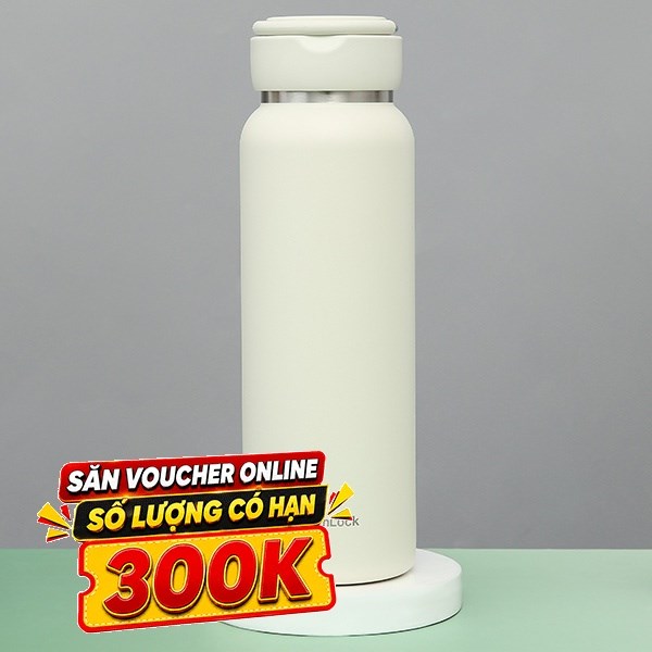 Bình giữ nhiệt nóng lạnh Inox 800 ml Lock&Lock LHC4322IVY