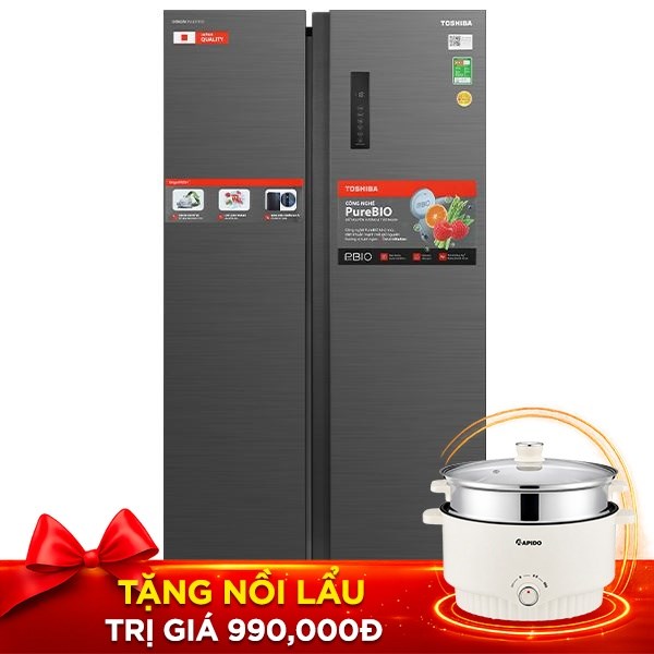 Toshiba Inverter 555 lít GR-RS696WI-PMV(60)-AG