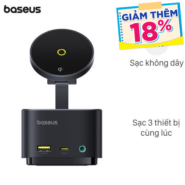 Đế sạc nhanh không dây 7 cổng Baseus MagPro BS-OH122