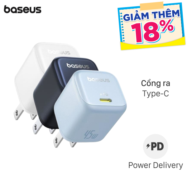 Sạc nhanh Baseus PicoGo CCGAN45CS