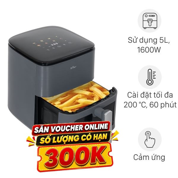 Nồi chiên không dầu Bear 6 lít AF-4H16K