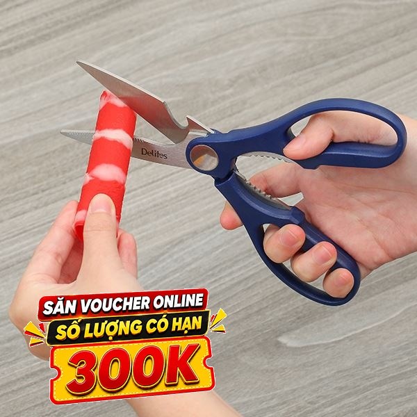 Kéo nhà bếp đa năng thép không gỉ 2Cr13 Delites 9230-2125D