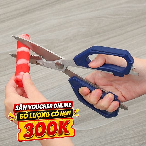 Kéo nhà bếp đa năng thép không gỉ 2Cr13 Delites IN-J102A
