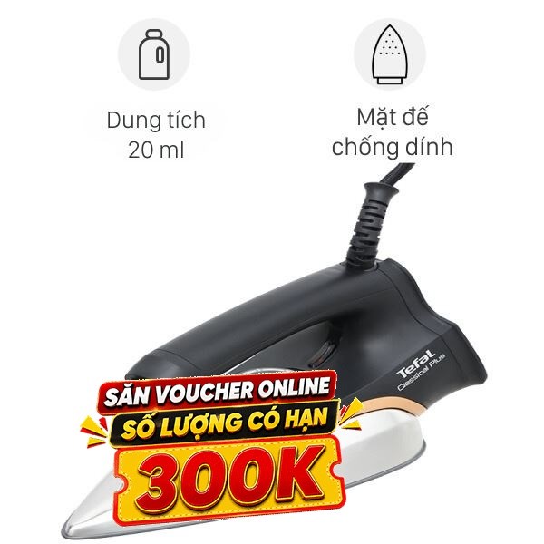 Bàn ủi khô Tefal FS3120L0 1300W