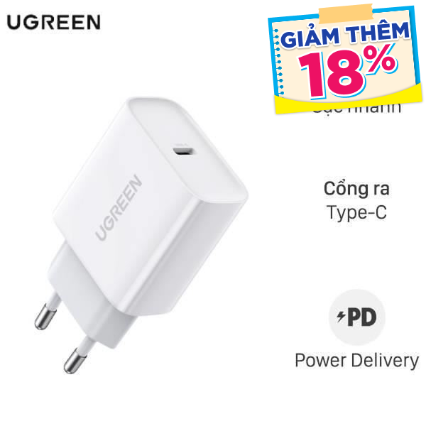 Sạc nhanh Ugreen CD137 60450