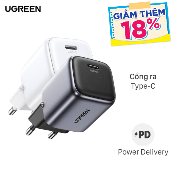 Sạc nhanh Ugreen Nexode CD318