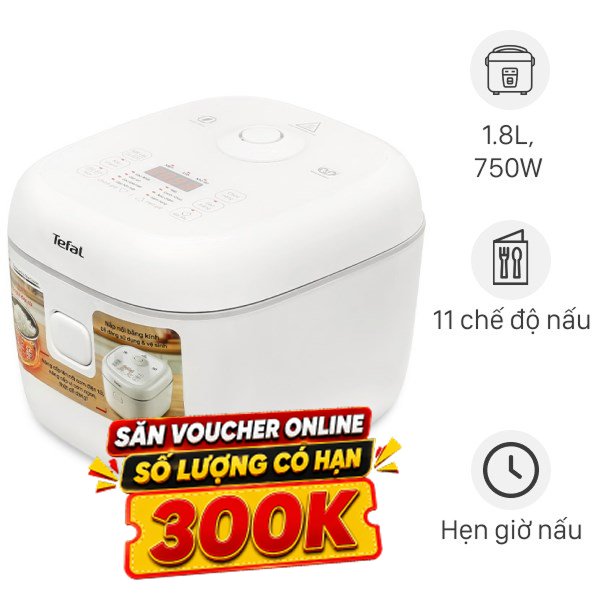 Nồi cơm điện tử Tefal 1.8 lít RK7711Y0