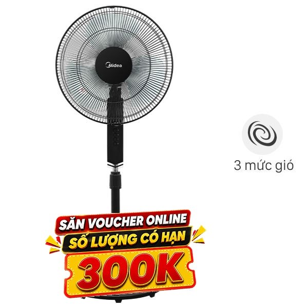Quạt đứng Midea  3 cánh FS40-10NAVN(K) 55W