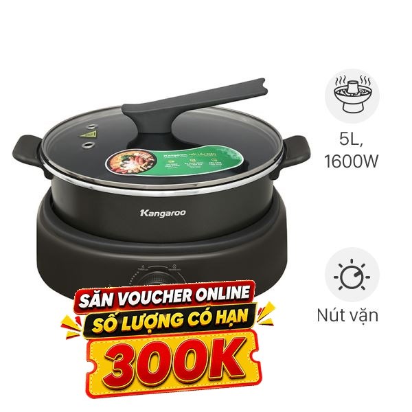 Nồi lẩu đa năng Kangaroo KGEH50N2 5 lít