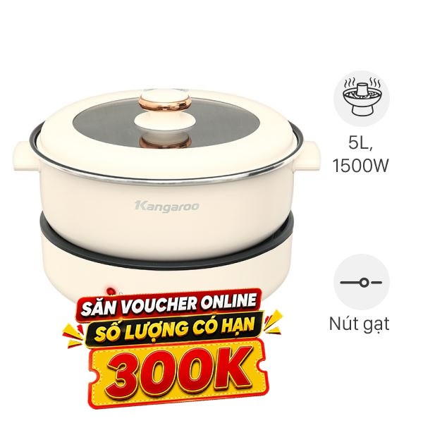 Nồi lẩu đa năng Kangaroo KG50EH1 5 lít