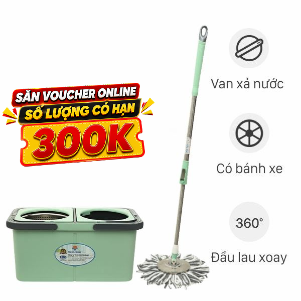 Bộ lau nhà tách nước bẩn Delites A10