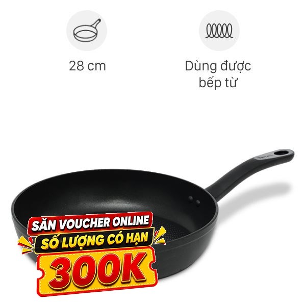 Chảo nhôm chống dính đáy từ Tefal Flavor Force E2770674