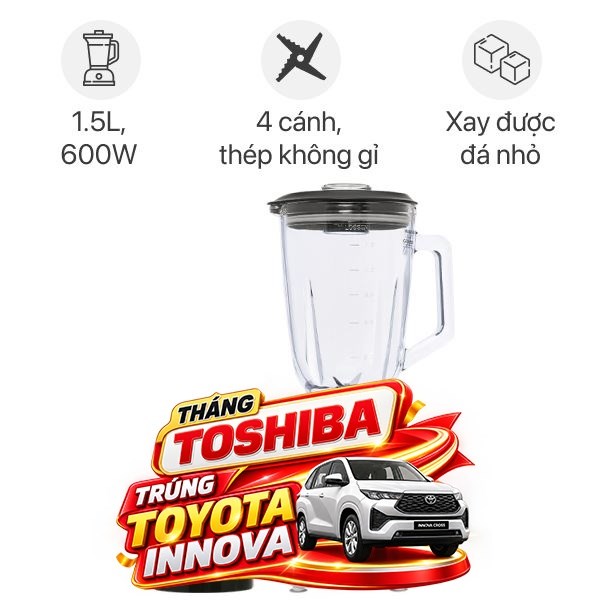 Máy xay đa năng Toshiba BL-70GR1UV