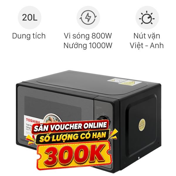 Lò vi sóng có nướng Toshiba MM2-MG20PE(BM)VN