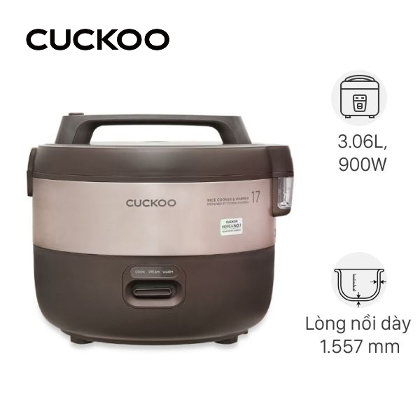 Nồi cơm nắp gài Cuckoo 3.06 lít CR-1755/KBBKCRVN