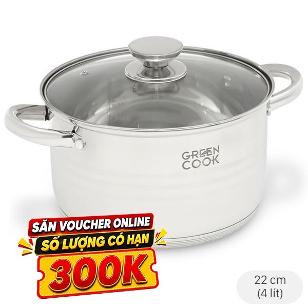 Nồi inox 5 đáy Green Cook GCS243-22IH