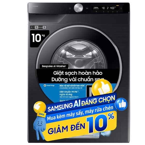 Samsung Inverter 10 Kg WW10DG6U34LBSV