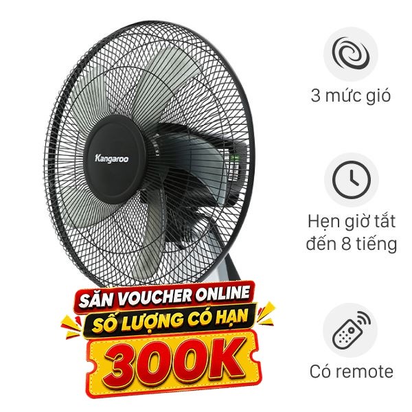 Quạt treo tường Kangaroo  5 cánh KG724 55W