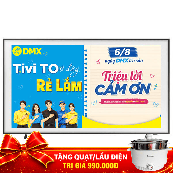 Smart Tivi Khung Tranh The Frame QLED Samsung AI 4K 65 inch QA65LS03F