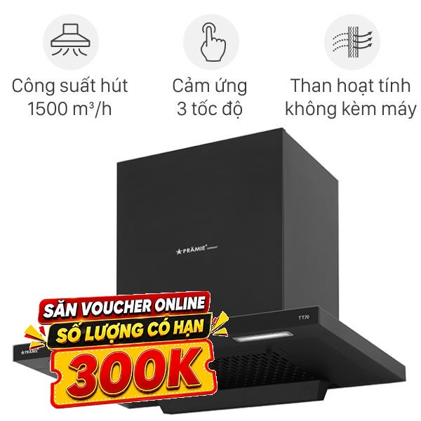 Máy hút mùi áp tường Pramie TT70