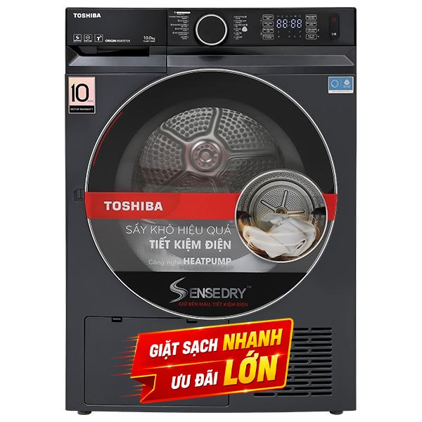 Máy sấy bơm nhiệt Toshiba 10 Kg TD-BP110GHV(MG)