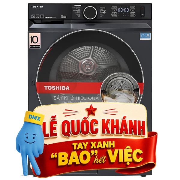 Máy sấy bơm nhiệt Toshiba 10 Kg TD-BP110GHV(MG)