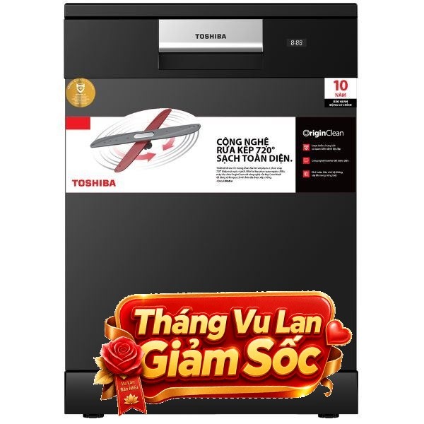 Máy rửa chén độc lập Toshiba DW-15F8(B)-VN