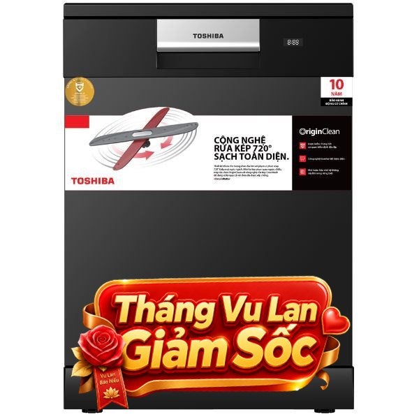 Máy rửa chén độc lập Toshiba DW-15F8(B)-VN