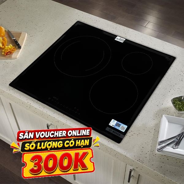 Bếp từ 3 vùng nấu âm Bosch PIJ61RHB1E 7400W