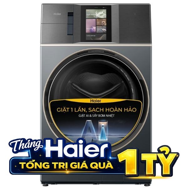 Haier Inverter Giặt 24 Kg - Sấy 16 Kg HWD240-BD12LU1L(GN)
