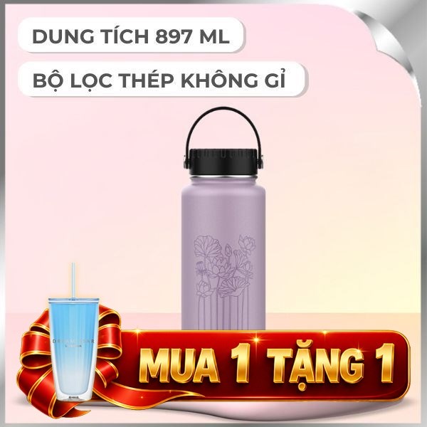 Bình giữ nhiệt nóng lạnh Inox 897 ml Lock&Lock LHC4160VOL