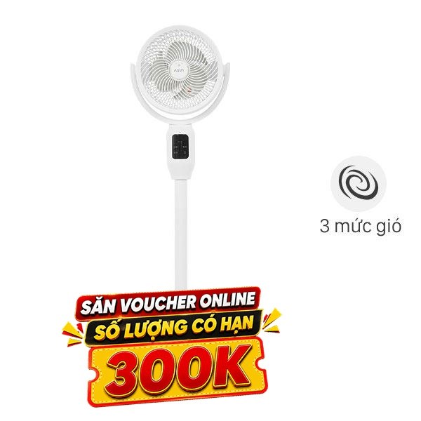 Quạt đứng Aqua  3 cánh AQF-ED1823T(W) 40WMẫu mới