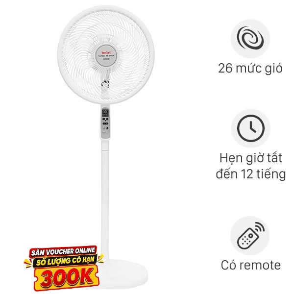 Quạt đứng Tefal  7 cánh DC inverter VH699690 60W