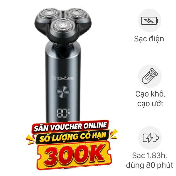 Máy cạo râu khô và ướt Showsee F305-GY