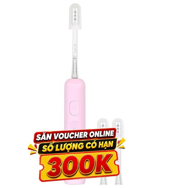 Bàn chải điện Halio Wave Sonic Pink Whisper